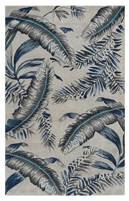 8' X 11' Blue and Gray Wool Hand Tufted Area Rug - Homeroots - Flyclothing LLC