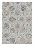 5' X 7' Ivory Hand Tufted Space Dyed Floral Traditional Indoor Area Rug - Homeroots - Flyclothing LLC