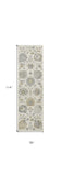 7' X 10' Ivory Hand Tufted Space Dyed Traditional Floral Indoor Area Rug - Homeroots - Flyclothing LLC