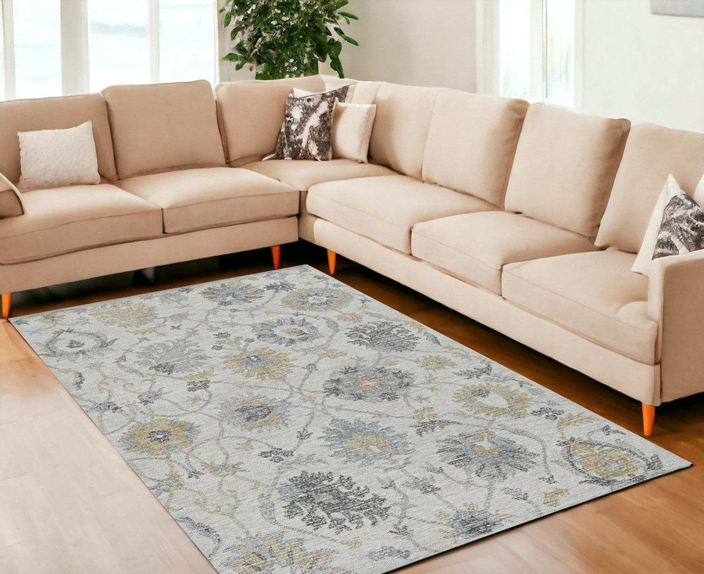 108 X 156 Ivory Wool Rug - Homeroots - Flyclothing LLC