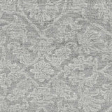 9' X 13' Grey Hand Tufted Space Dyed Floral Ogee Indoor Area Rug - Homeroots - Flyclothing LLC
