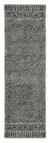 7' X 10' Grey Black Hand Tufted Space Dyed Geometric Indoor Area Rug - Homeroots - Flyclothing LLC