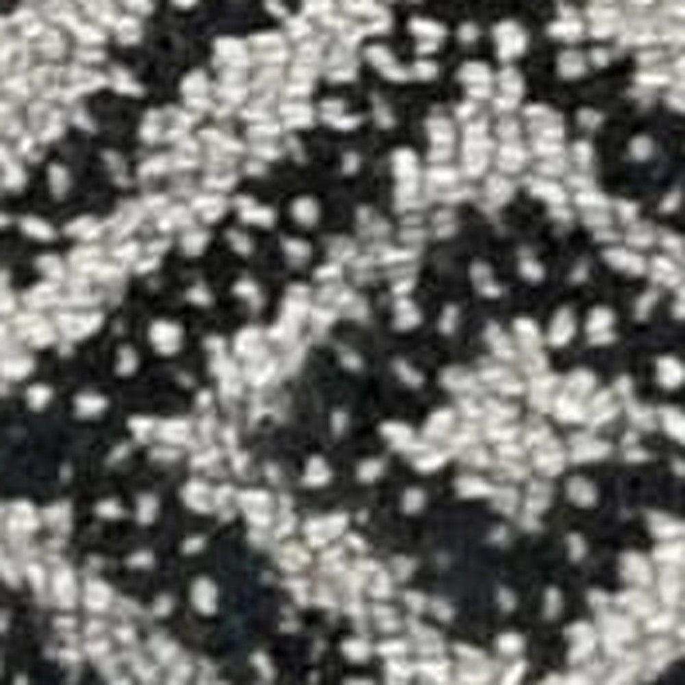 7' X 10' Grey Black Hand Tufted Space Dyed Geometric Indoor Area Rug - Homeroots - Flyclothing LLC