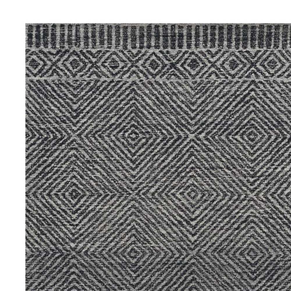 108 X 156 Grey Or Black Wool Rug - Homeroots - Flyclothing LLC