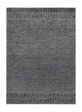 108 X 156 Grey Or Black Wool Rug - Homeroots - Flyclothing LLC