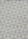 5' X 7' Ivory Geometric Pattern Wool Indoor Area Rug - Homeroots - Flyclothing LLC