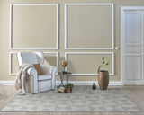 5' X 7' Ivory Geometric Pattern Wool Indoor Area Rug - Homeroots - Flyclothing LLC