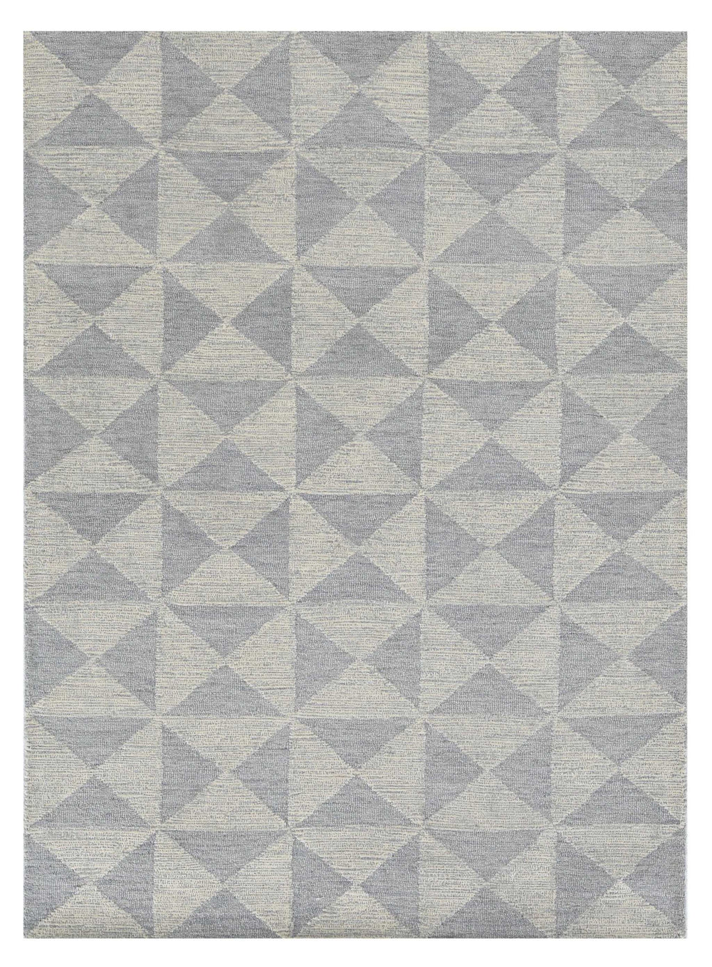 5' X 7' Ivory Geometric Pattern Wool Indoor Area Rug - Homeroots - Flyclothing LLC