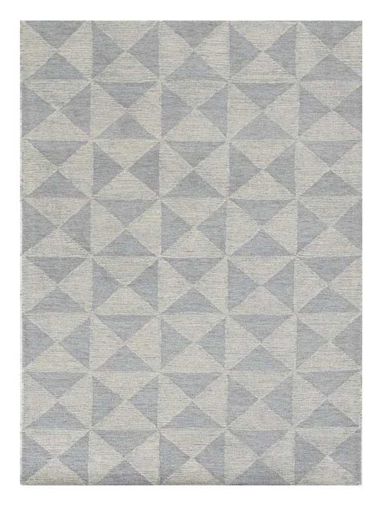 8' X 11' Ivory Hand Tufted Space Dyed Geometric Indoor Area Rug - Homeroots - Flyclothing LLC