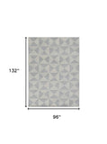 8' X 11' Ivory Hand Tufted Space Dyed Geometric Indoor Area Rug - Homeroots - Flyclothing LLC