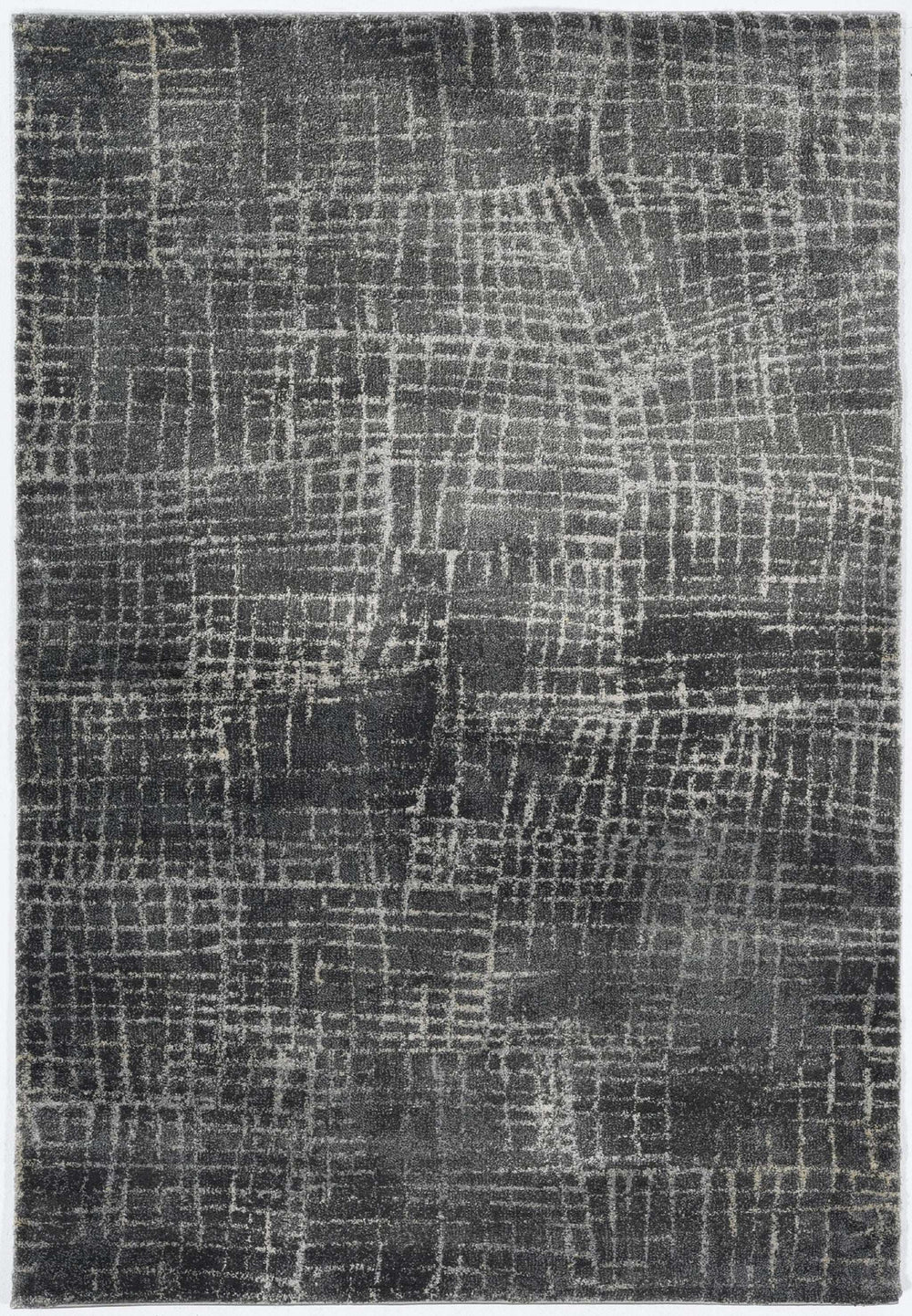 2' X 7' Grey Abstract Lines Runner Rug - Homeroots - Flyclothing LLC