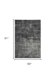 5' X 8' Grey Machine Woven Abstract Scratch Indoor Area Rug - Homeroots - Flyclothing LLC