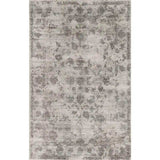 3' X 5' Gray Floral Vines Hand Loomed Distressed Area Rug - Homeroots - Flyclothing LLC