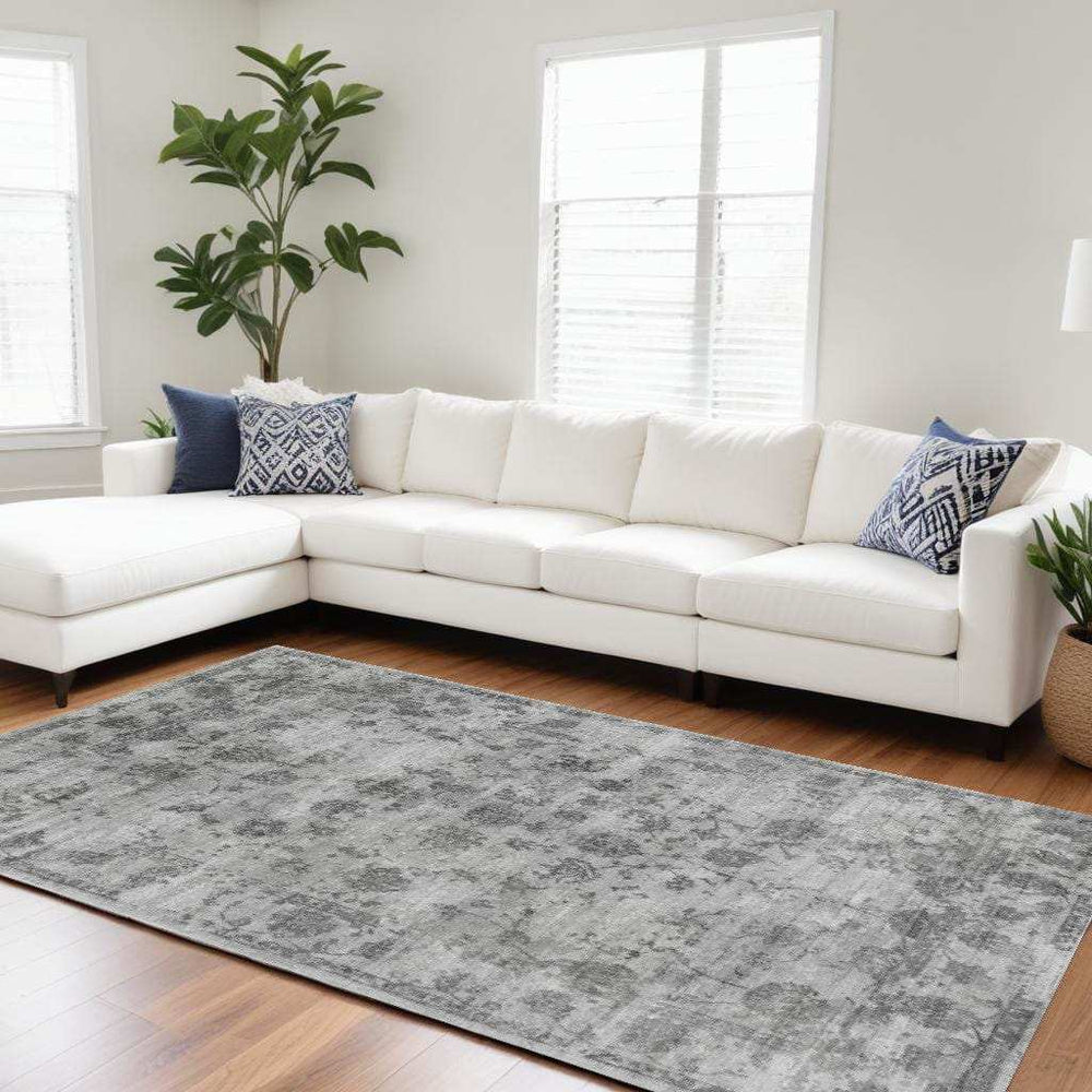 8' X 10' Gray Hand Loomed Area Rug - Homeroots - Flyclothing LLC