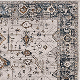 3' X 5' Gray and Ivory Floral Distressed Area Rug - Homeroots - Flyclothing LLC