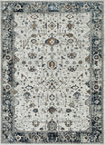 3' X 5' Gray and Ivory Floral Distressed Area Rug - Homeroots - Flyclothing LLC