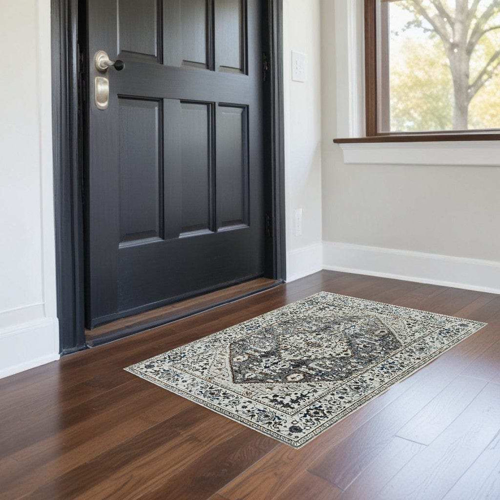 3' X 5' Grey Parisian Area Rug - Homeroots - Flyclothing LLC