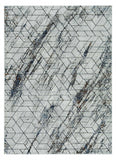 3' X 5' Ivory Geometric Pattern Area Rug - Homeroots - Flyclothing LLC