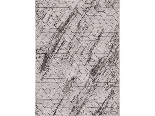 3' X 5' Ivory Geometric Pattern Area Rug - Homeroots - Flyclothing LLC