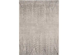 3' X 5' Ivory Or Grey Geometric Lines Area Rug - Homeroots - Flyclothing LLC