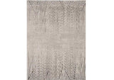 3' X 5' Ivory Or Grey Geometric Lines Area Rug - Homeroots - Flyclothing LLC