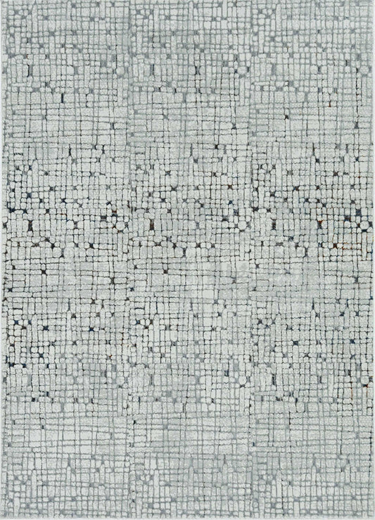 7' Grey Machine Woven Abstract Lines Indoor Runner Rug - Homeroots - Flyclothing LLC