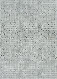 7' Grey Machine Woven Abstract Lines Indoor Runner Rug - Homeroots - Flyclothing LLC