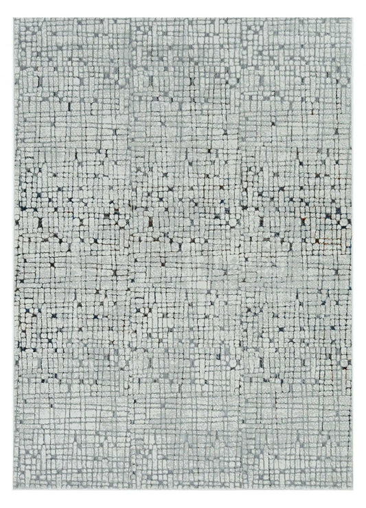 3' X 5' Grey Mosaic Area Rug - Homeroots - Flyclothing LLC