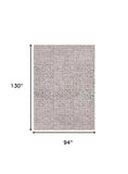 94 X 130 Grey Polyester Rug - Homeroots - Flyclothing LLC