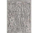 3' X 5' Grey Abstract Lines Area Rug - Homeroots - Flyclothing LLC