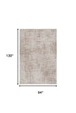 8' X 11' Natural Beige Machine Woven Scratch Indoor Area Rug - Homeroots - Flyclothing LLC
