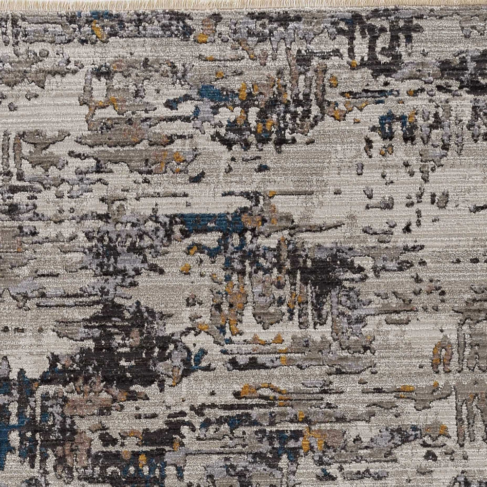 5' X 8' Grey Abstract Transitional Indoor Area Rug - Homeroots - Flyclothing LLC