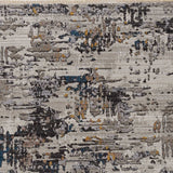8' X 11' Grey Machine Woven Abstract Splatter Indoor Area Rug - Homeroots - Flyclothing LLC