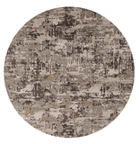 8' Gray Round Area Rug - Homeroots - Flyclothing LLC
