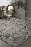 2' X 8' Ivory Or Grey Abstract Cracks Runner Rug - Homeroots - Flyclothing LLC