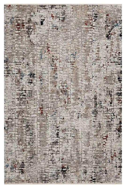 5' X 8' Beige Or Grey Abstract Transitional Indoor Area Rug - Homeroots - Flyclothing LLC