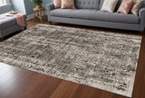 94 X 130 Grey Polyester Rug - Homeroots - Flyclothing LLC