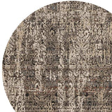 8' Gray Round Area Rug - Homeroots - Flyclothing LLC