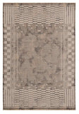 5' X 8' Natural Brown Machine Woven Abstract Lines Indoor Area Rug - Homeroots - Flyclothing LLC