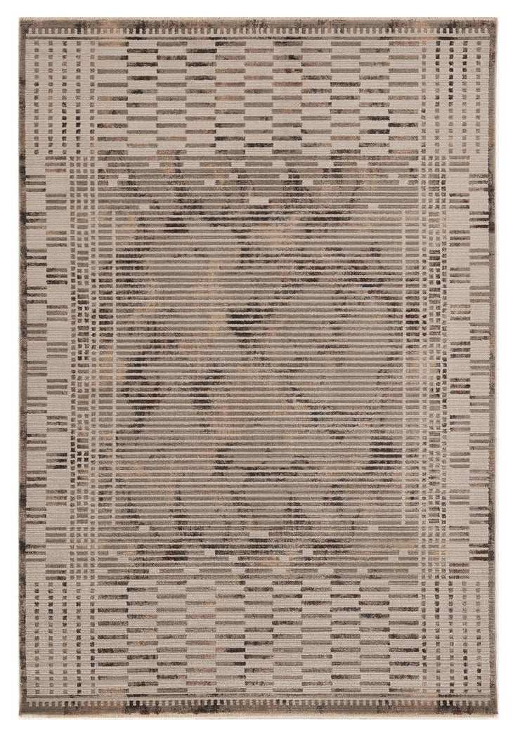 94 X 130 Natural Polyester Rug - Homeroots - Flyclothing LLC