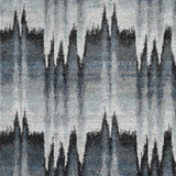 5' X 8' Blue Ivory Machine Woven Geometric Waves Indoor Area Rug - Homeroots - Flyclothing LLC