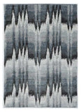 94 X 130 Blue Ivory Polypropylene Rug - Homeroots - Flyclothing LLC