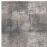 8' X 11' Ivory Navy and Gray Abstract Area Rug - Homeroots - Flyclothing LLC