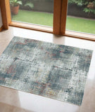 3' X 5' Gray Abstract Area Rug - Homeroots - Flyclothing LLC