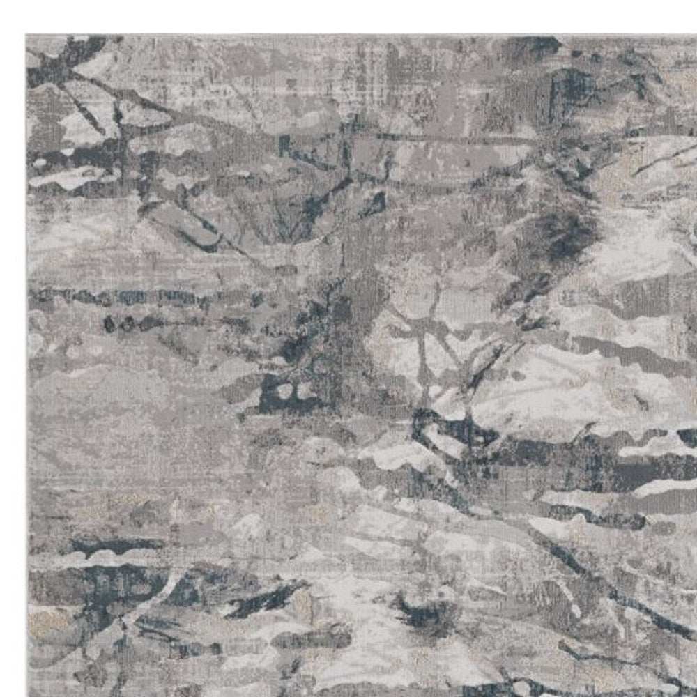 7' X 10' Gray Abstract Area Rug - Homeroots - Flyclothing LLC