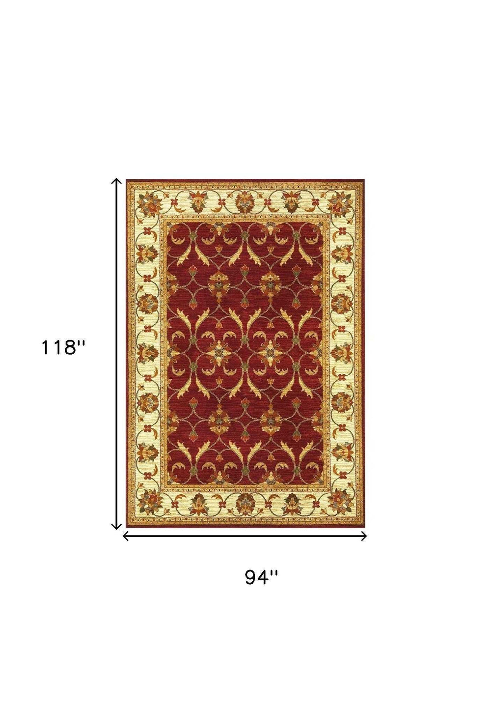 8' X 10' Multicoloured Floral Area Rug - Homeroots - Flyclothing LLC