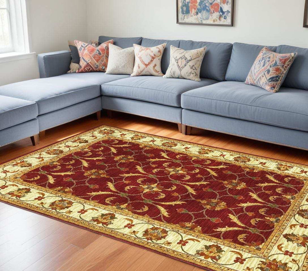8' X 10' Multicoloured Floral Area Rug - Homeroots - Flyclothing LLC