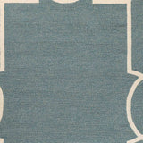 5' X 7' Spa Coastal Bordered Indoor Outdoor Area Rug - Homeroots - Flyclothing LLC