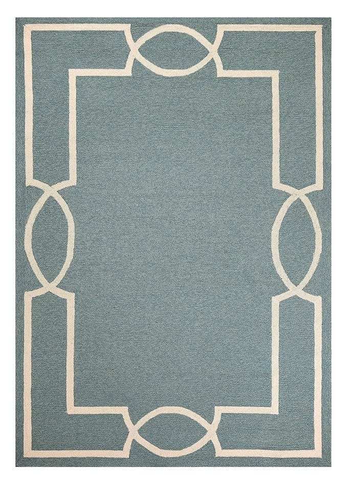 7' X 10' Gray and Ivory Round Handmade Indoor Outdoor Area Rug - Homeroots - Flyclothing LLC