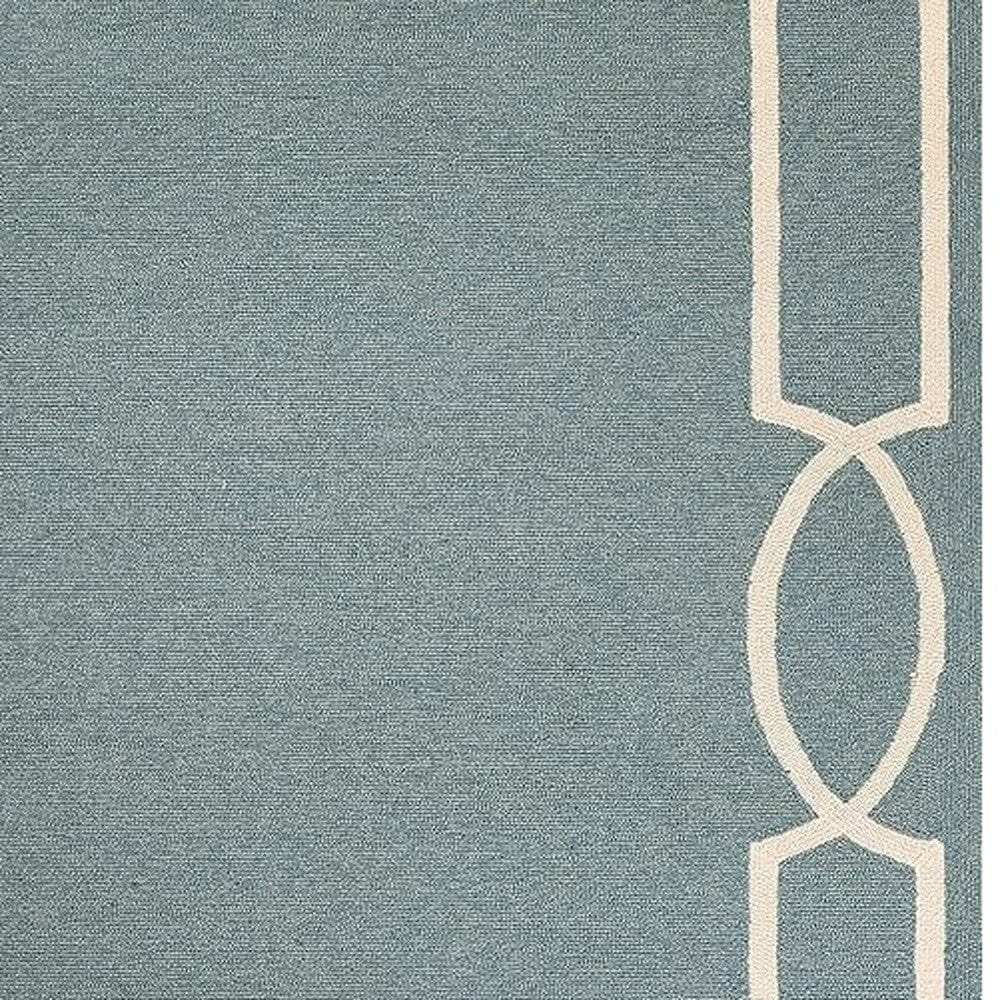 7' X 10' Gray and Ivory Round Handmade Indoor Outdoor Area Rug - Homeroots - Flyclothing LLC